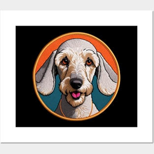 Beddlington Terrier Embroidered Patch Posters and Art